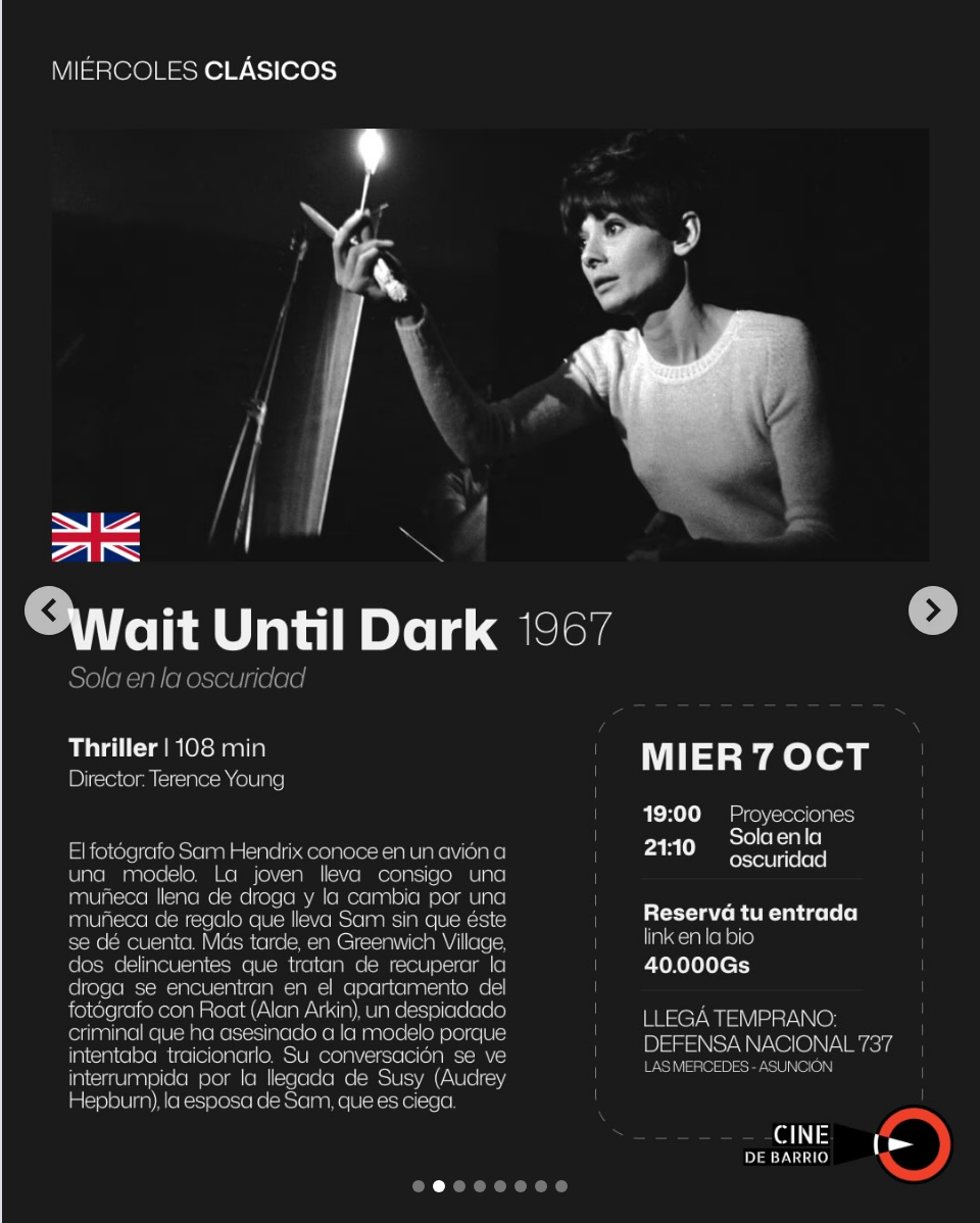 Proyección de Wait Until Dark