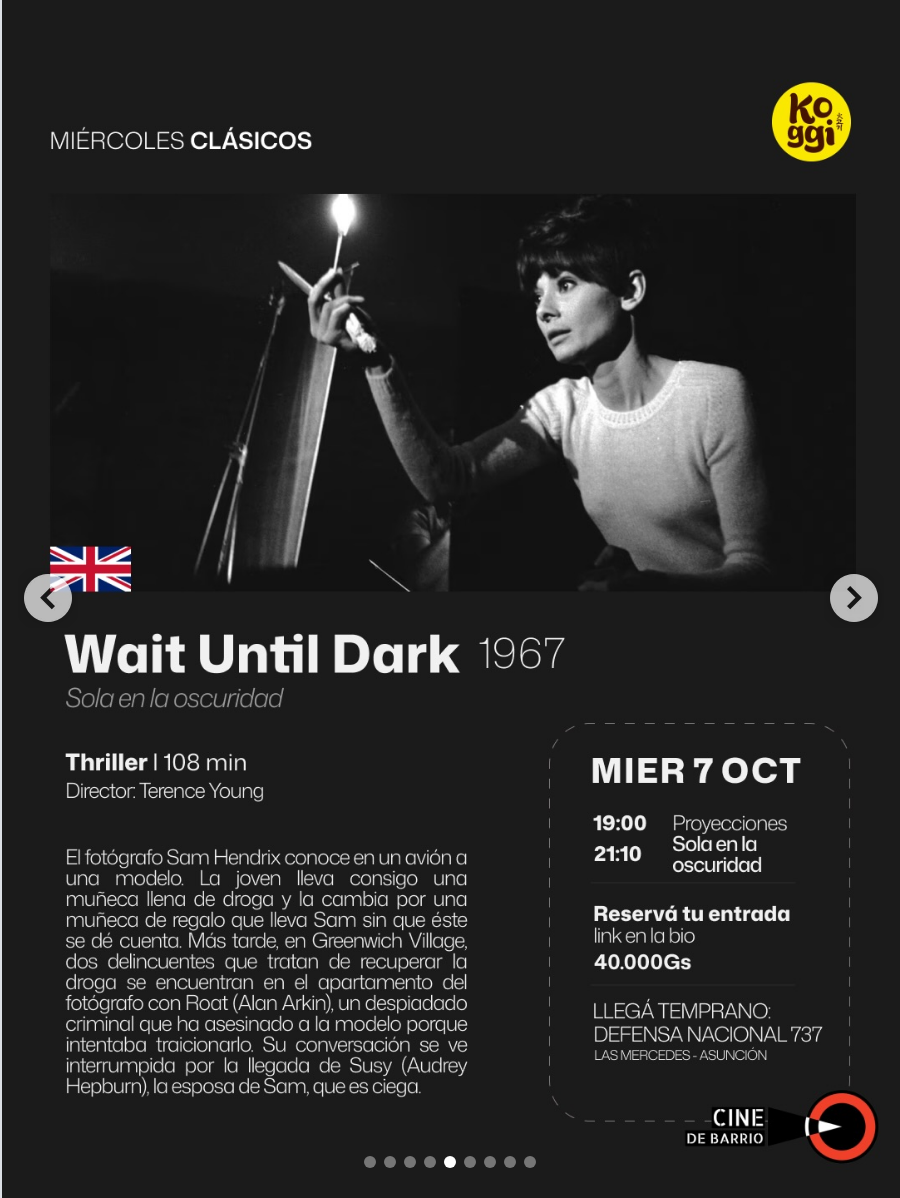 Proyección de Wait Until Dark