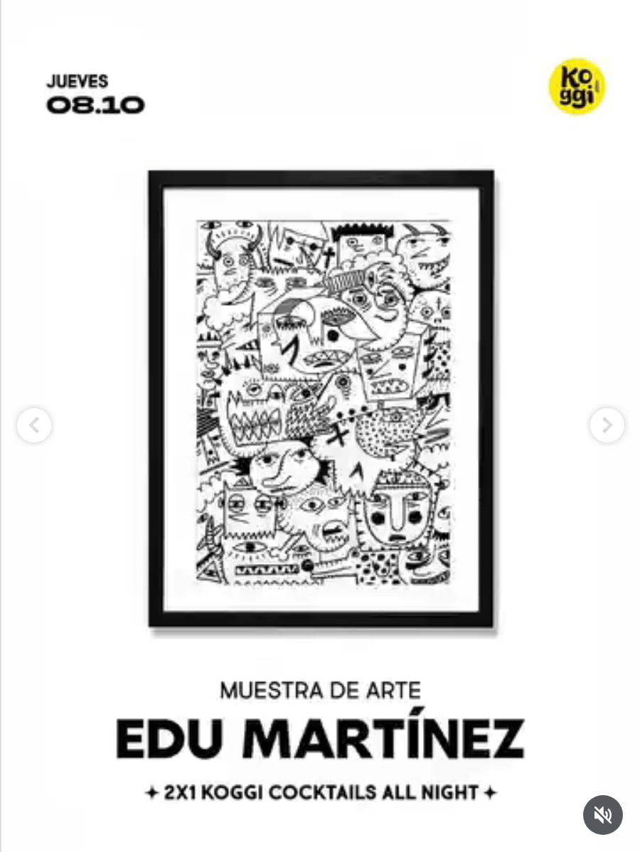 Muestra de arte de Edu Martínez