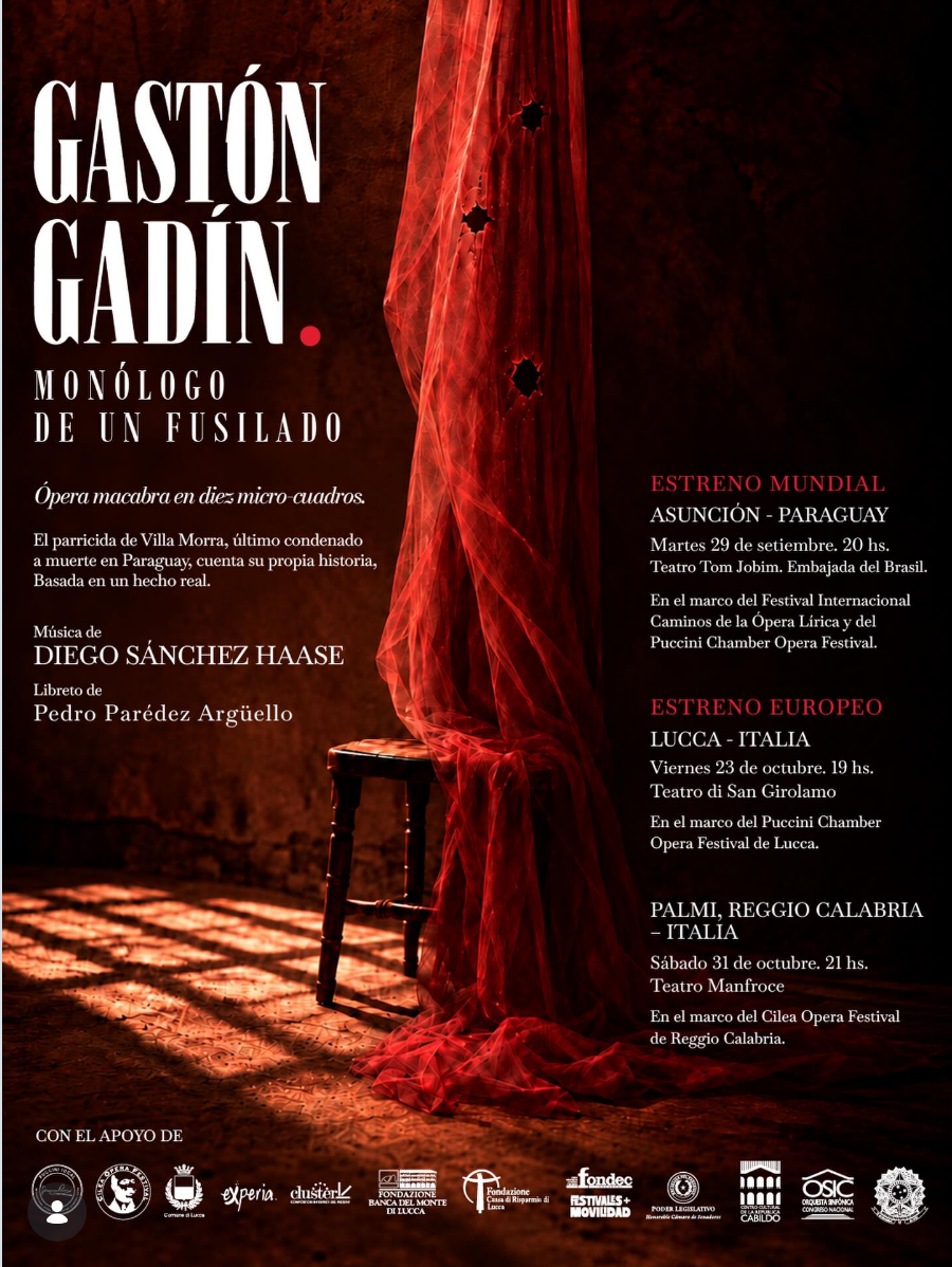 Estreno europeo de la ópera “Gastón Gadin. Monólogo de un fusilado”
