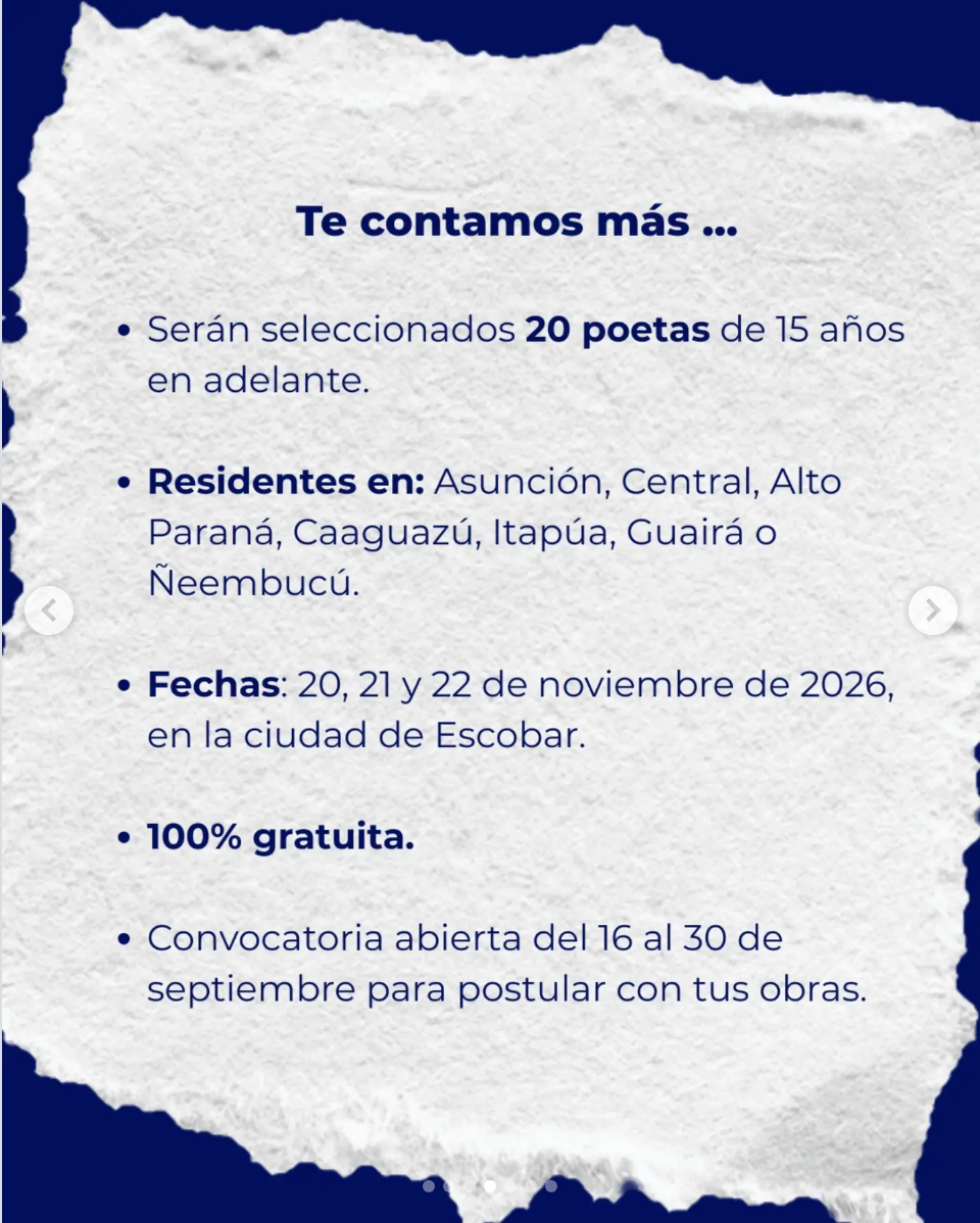 Residencia Poética 2026 (2 de 2)
